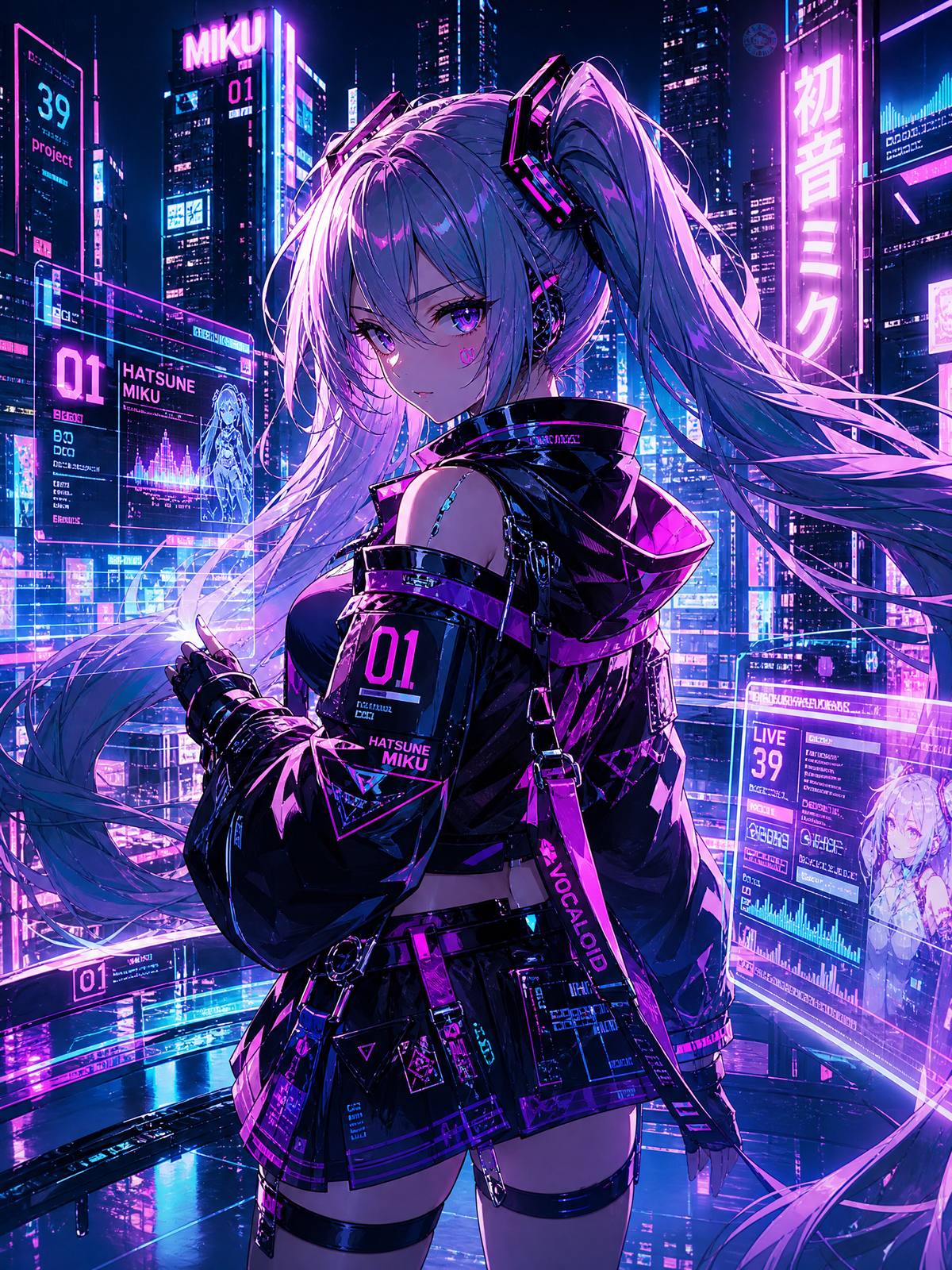 溏心AI动漫-赛博少女